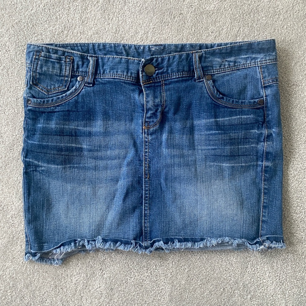 Express Denim Mini Skirt y2k